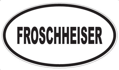 FROSCHHEISER - Oval Sticker
