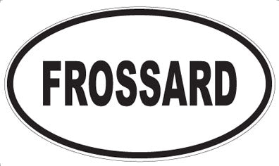 FROSSARD - Oval Sticker