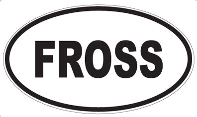 FROSS - Oval Magnet