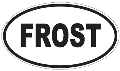 FROST - Oval Sticker