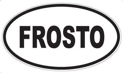 FROSTO - Oval Sticker