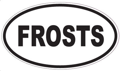 FROSTS - Oval Sticker