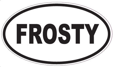 FROSTY - Oval Sticker