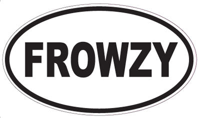 FROWZY - Oval Sticker