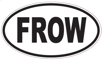 FROW - Oval Sticker