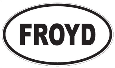 FROYD - Oval Sticker