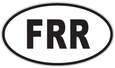 FRR - 3 Letter Initials Oval Magnet