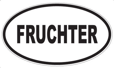FRUCHTER - Oval Magnet