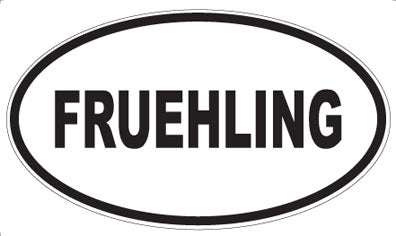 FRUEHLING - Oval Magnet