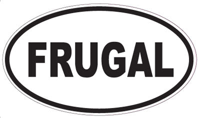 FRUGAL - Oval Sticker