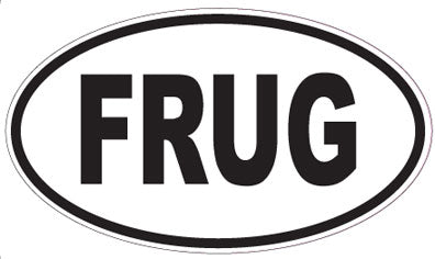 FRUG - Oval Sticker