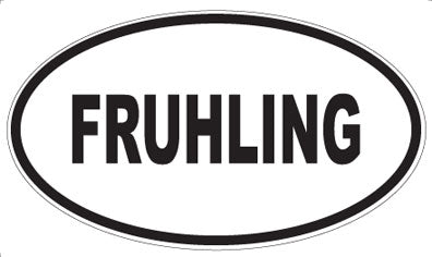 FRUHLING - Oval Magnet