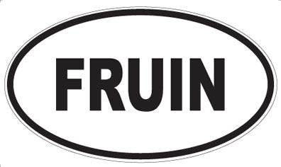 FRUIN - Oval Magnet