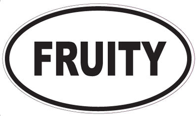 FRUITY - Oval Sticker
