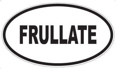 FRULLATE - Oval Sticker