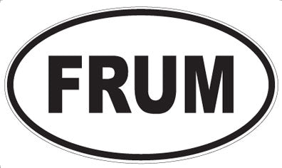 FRUM - Oval Sticker