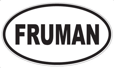 FRUMAN - Oval Magnet