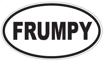 FRUMPY - Oval Sticker