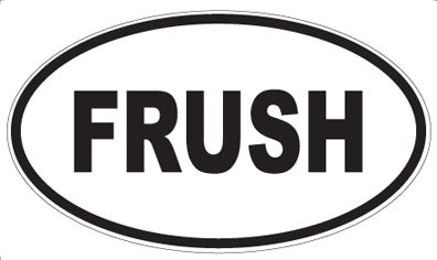 FRUSH - Oval Sticker