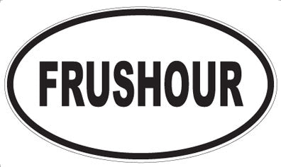FRUSHOUR - Oval Sticker