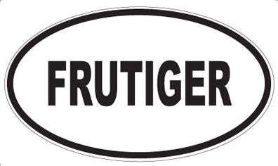 FRUTIGER - Oval Sticker