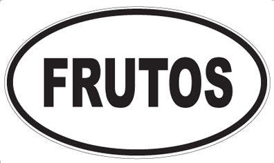 FRUTOS - Oval Sticker