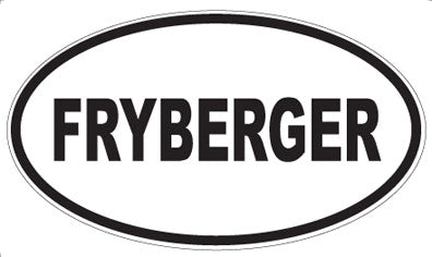 FRYBERGER - Oval Magnet