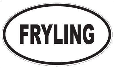 FRYLING - Oval Sticker