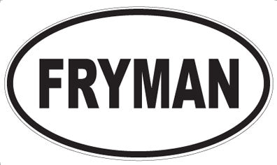 FRYMAN - Oval Sticker
