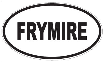 FRYMIRE - Oval Magnet
