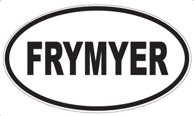 FRYMYER - Oval Magnet