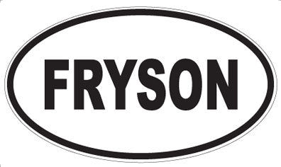 FRYSON - Oval Magnet