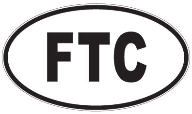 FTC - 3 Letter Initials Oval Magnet