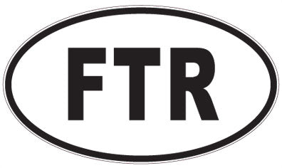 FTR - 3 Letter Initials Oval Magnet