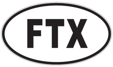 FTX - 3 Letter Initials Oval Magnet