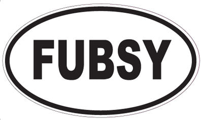 FUBSY - Oval Magnet