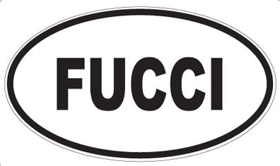 FUCCI - Oval Magnet