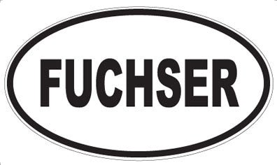 FUCHSER - Oval Magnet