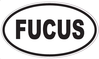 FUCUS - Oval Magnet