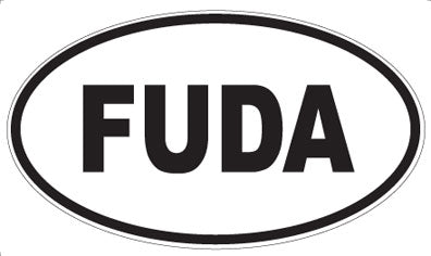 FUDA - Oval Sticker