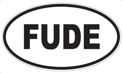 FUDE - Oval Magnet