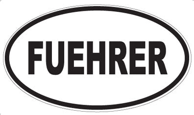 FUEHRER - Oval Magnet