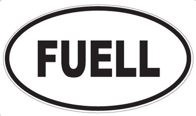 FUELL - Oval Magnet