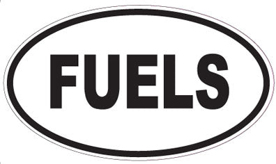 FUELS - Oval Sticker