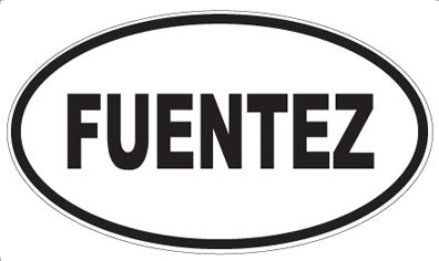 FUENTEZ - Oval Sticker