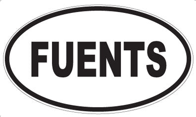 FUENTS - Oval Sticker