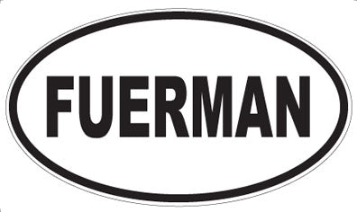 FUERMAN - Oval Sticker