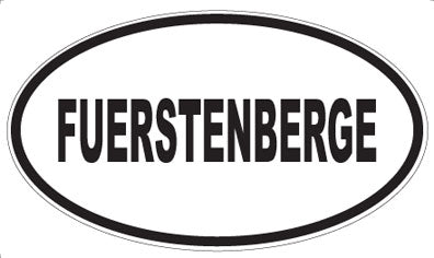 FUERSTENBERGE - Oval Sticker