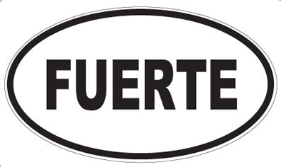 FUERTE - Oval Sticker
