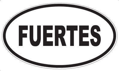 FUERTES - Oval Magnet
